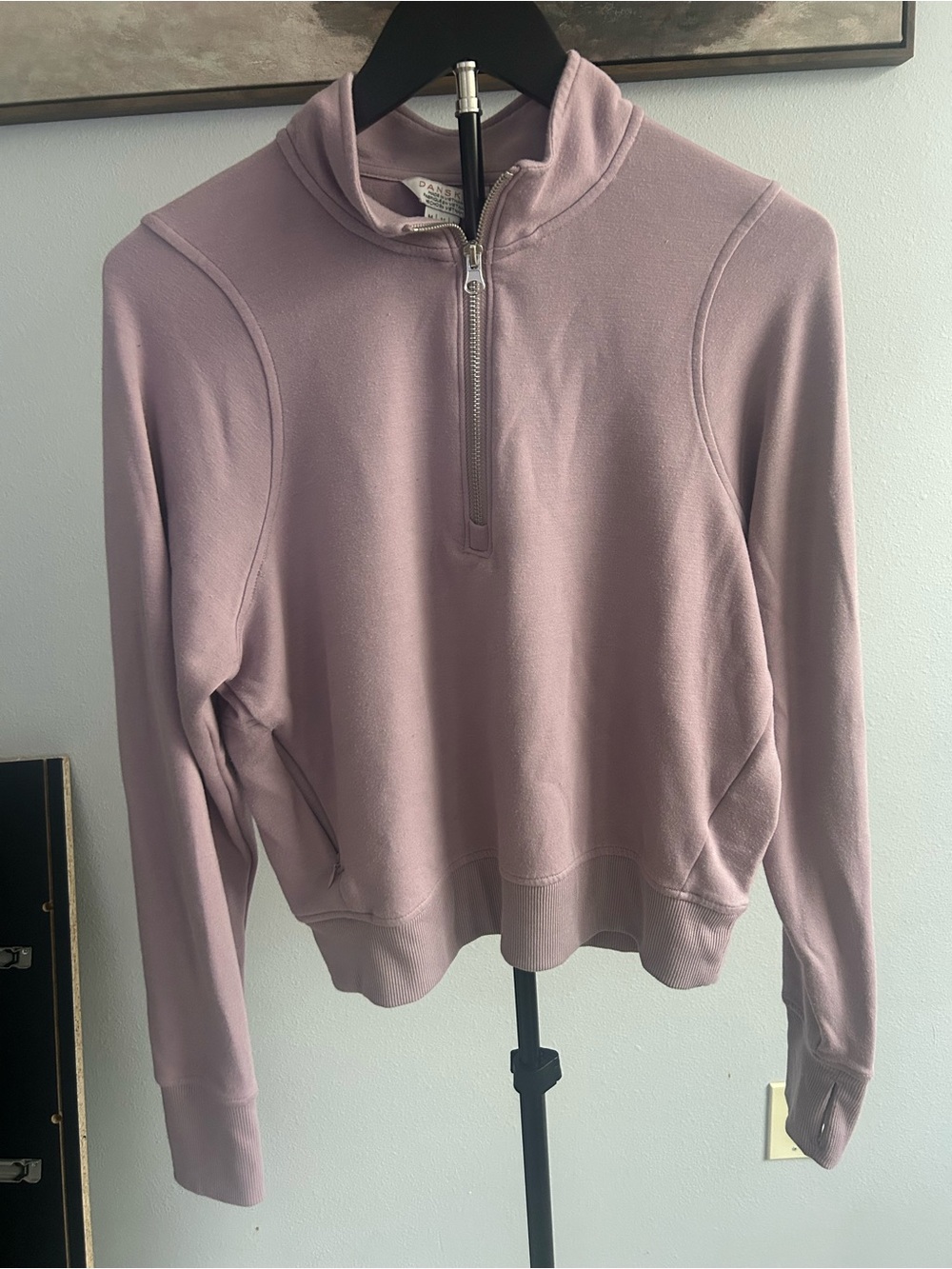 Danskin Lavender Half-Zip Pullover
